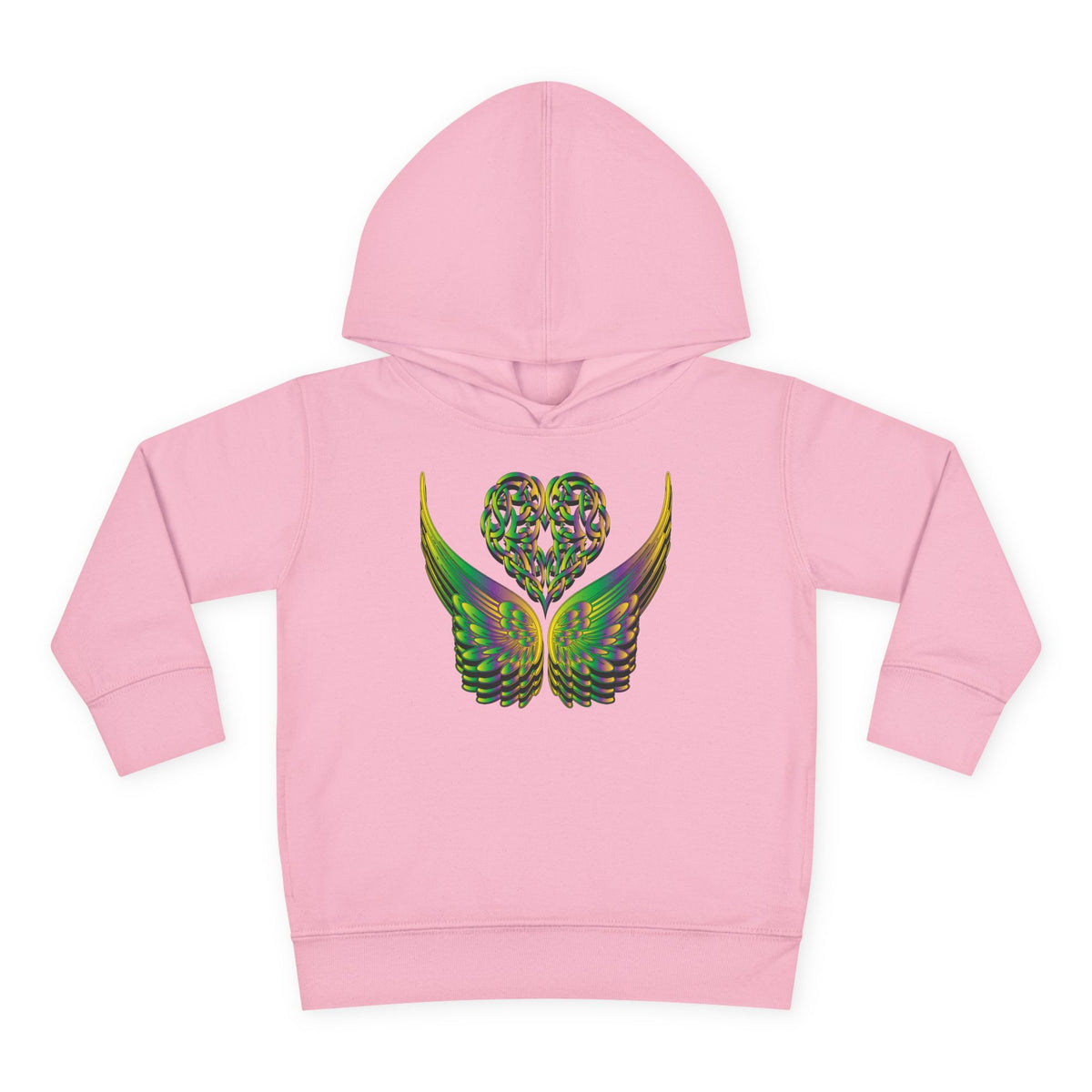 Toddler Celtic Heart with Angel Wings Hoodie