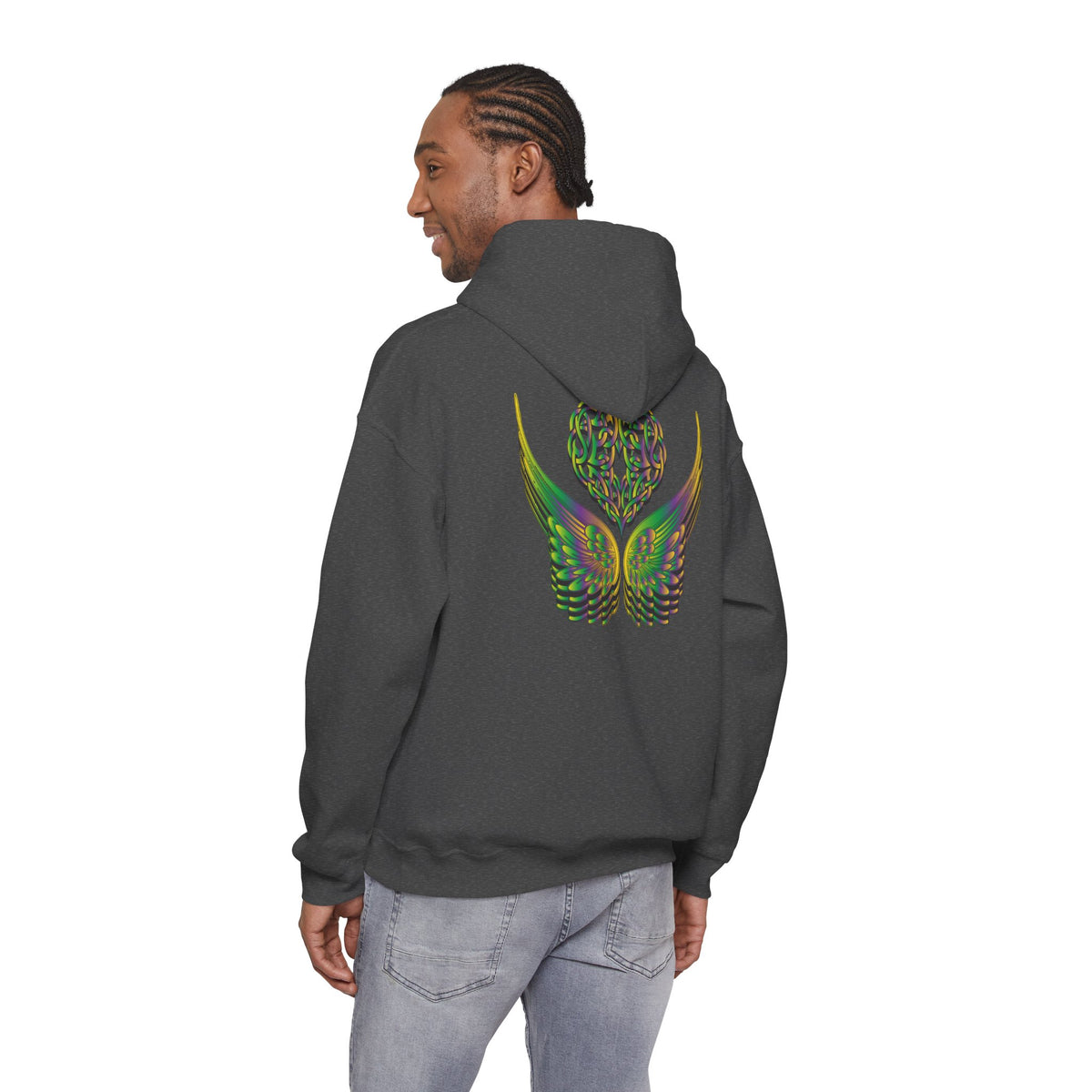 Ethereal Heart and Wings Hoodie - Heavy Blend™