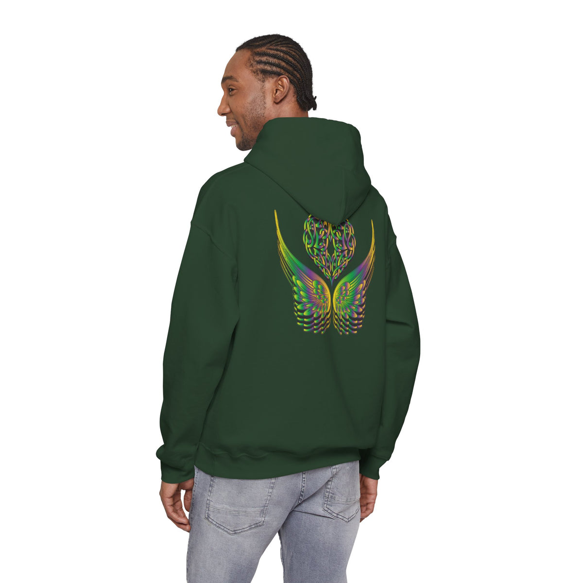 Ethereal Heart and Wings Hoodie - Heavy Blend™