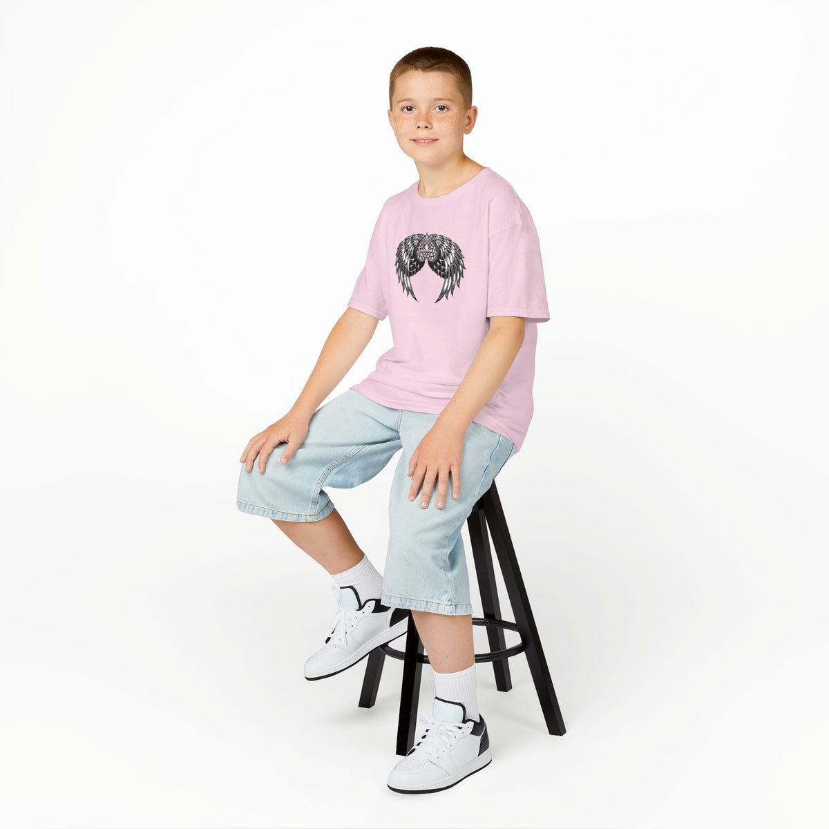 Kids Celtic Heart with Angel Wings Tee