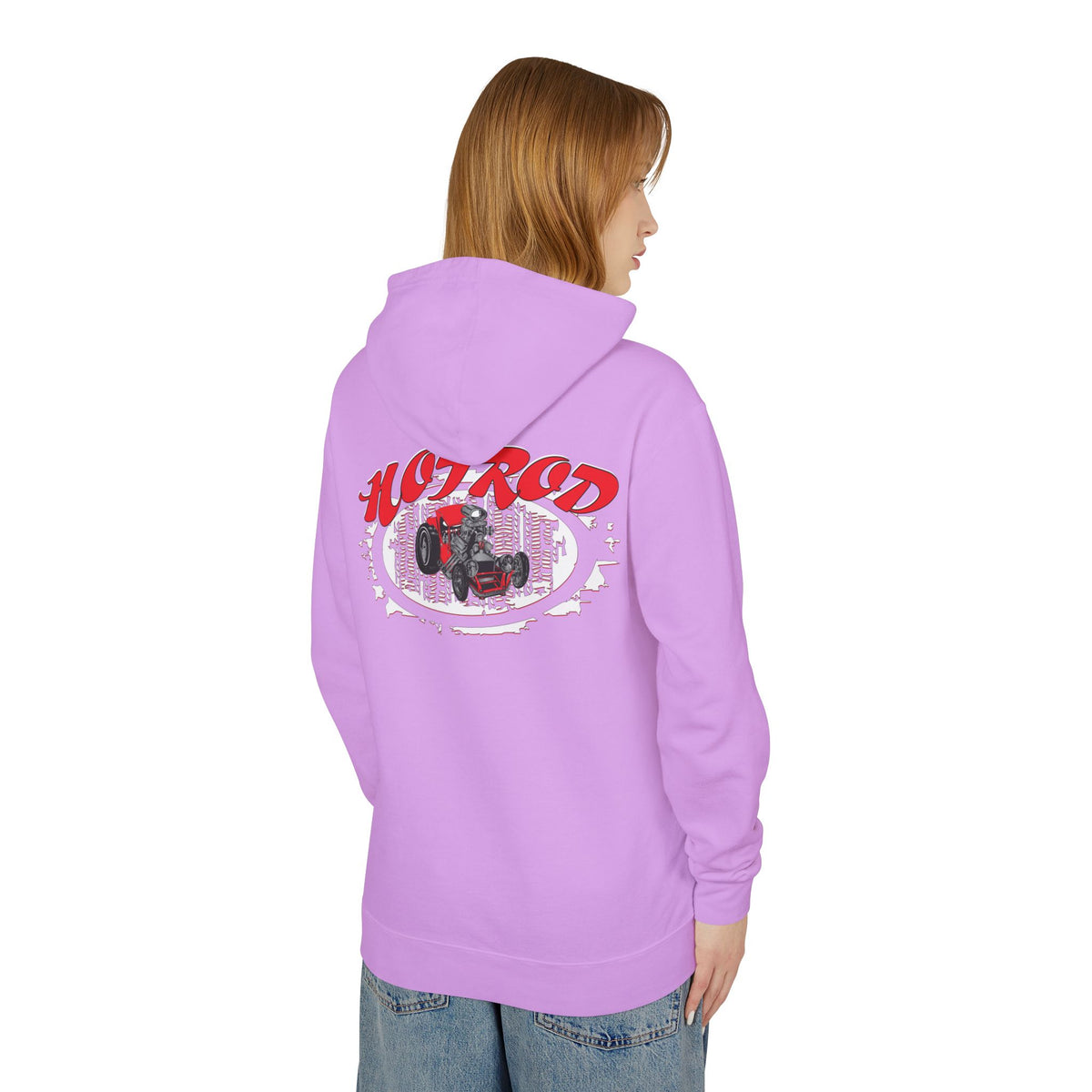 Retro Hotrod Hoodie for Classic Car Enthusiasts - Light Blend Sweatshirt