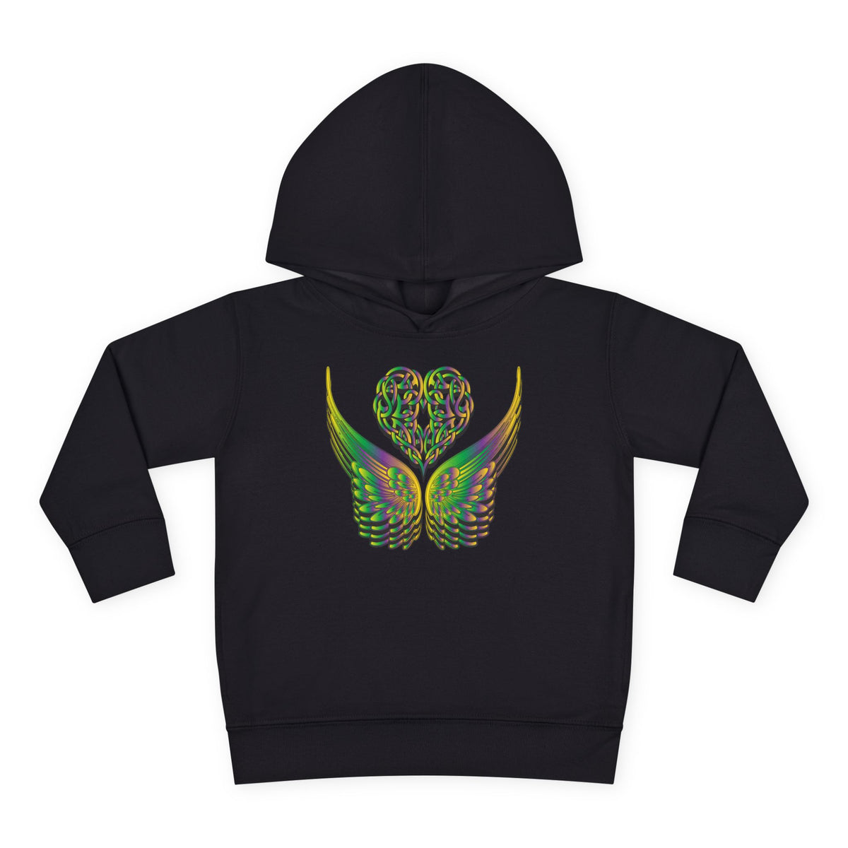 Toddler Celtic Heart with Angel Wings Hoodie