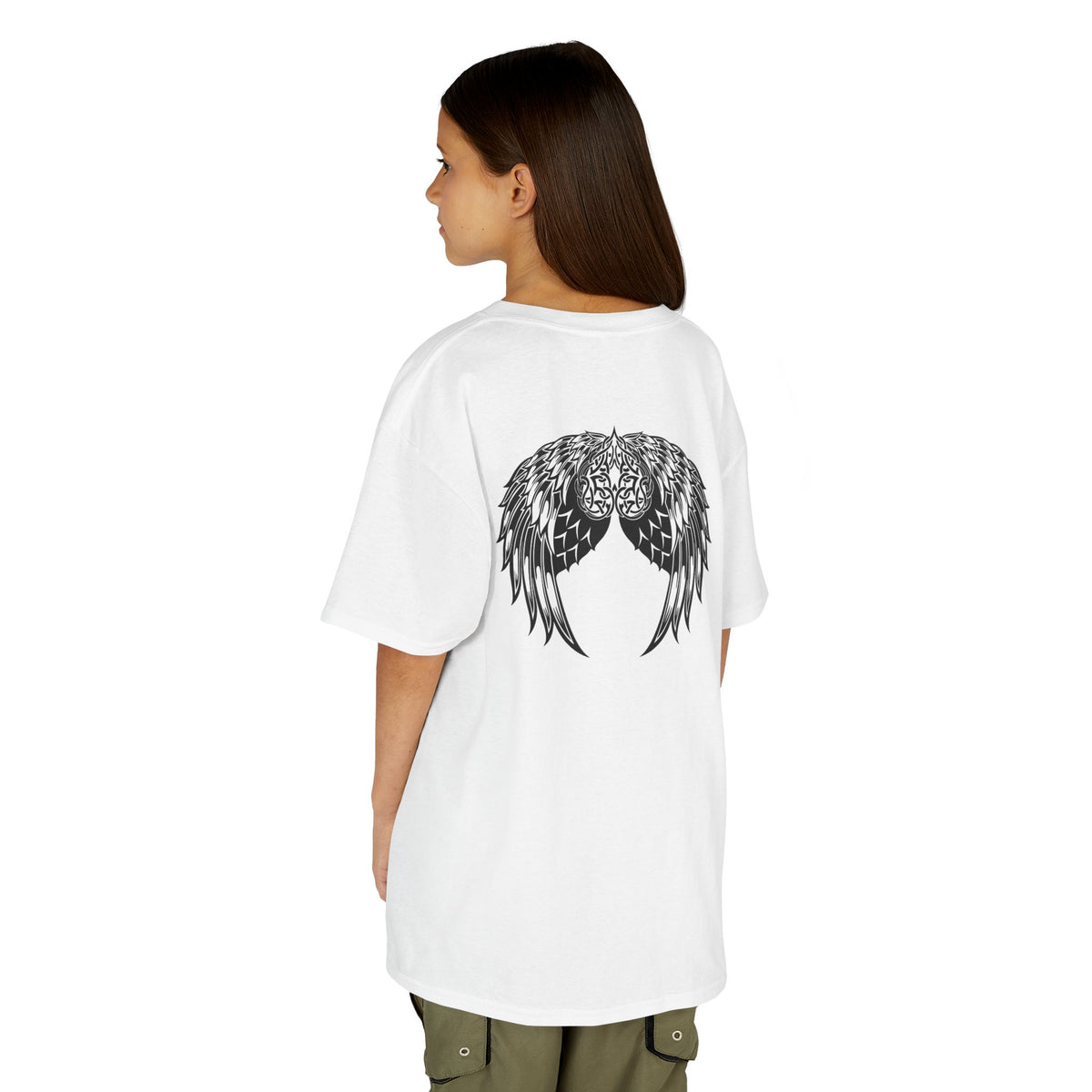 Kids Celtic Heart with Angel Wings Tee