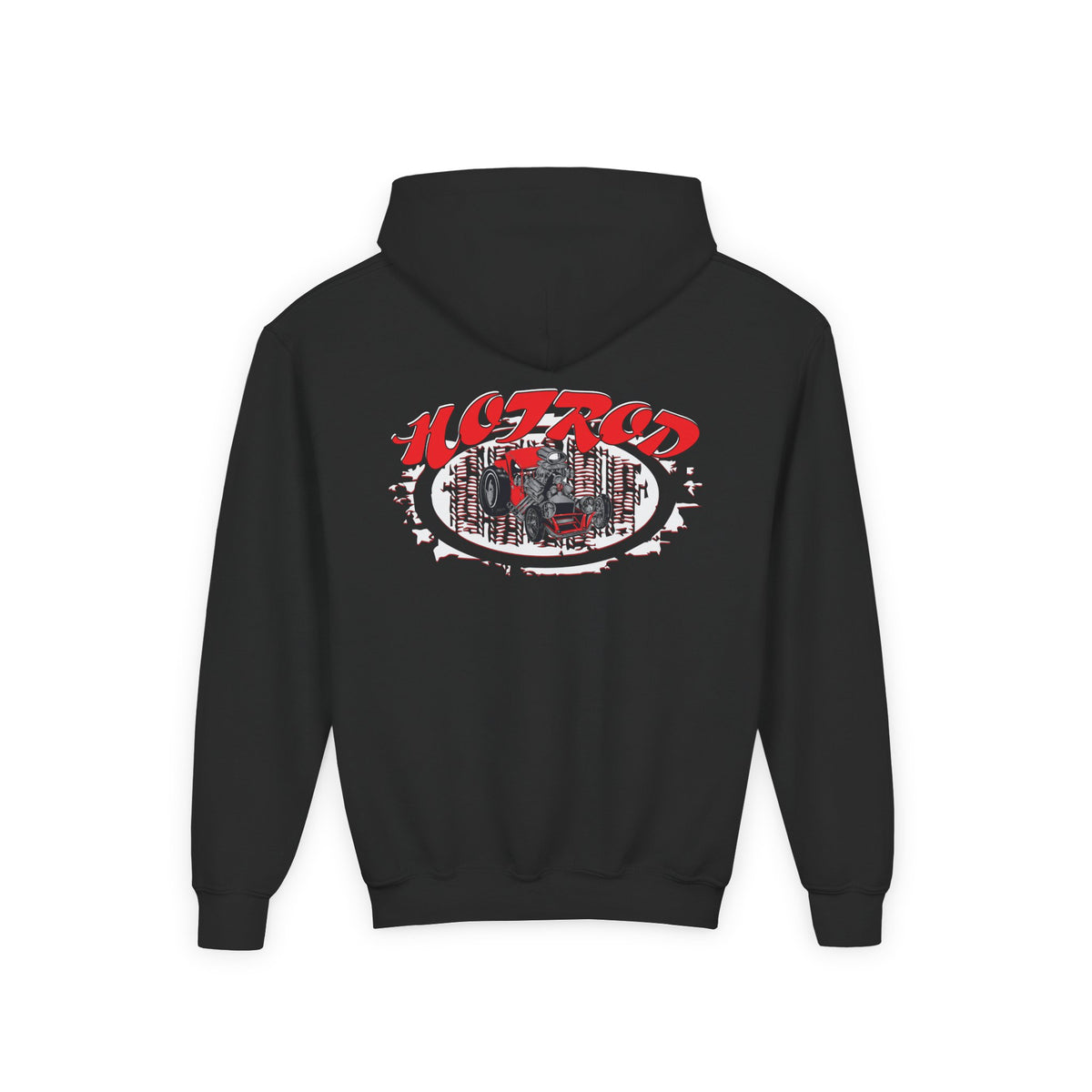 Youth Heavy Blend Hooded Sweatshirt - Hot Rod Graphic Sweatshirt for Car Lovers