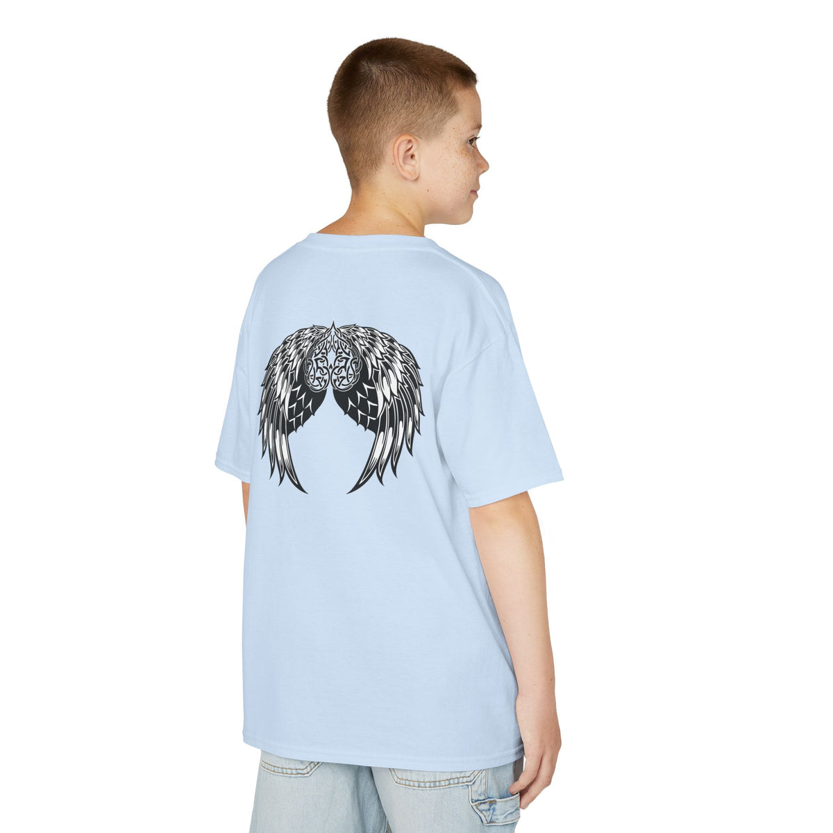 Kids Celtic Heart with Angel Wings Tee