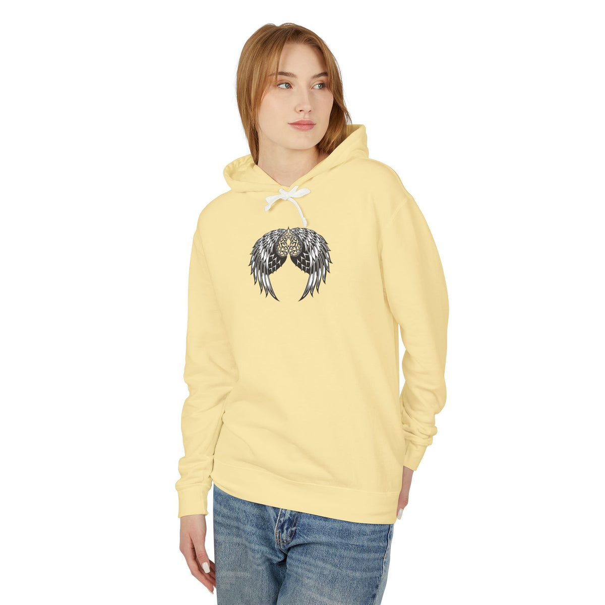 Celtic Heart and Angel Wings Hoodie - Lightweight™