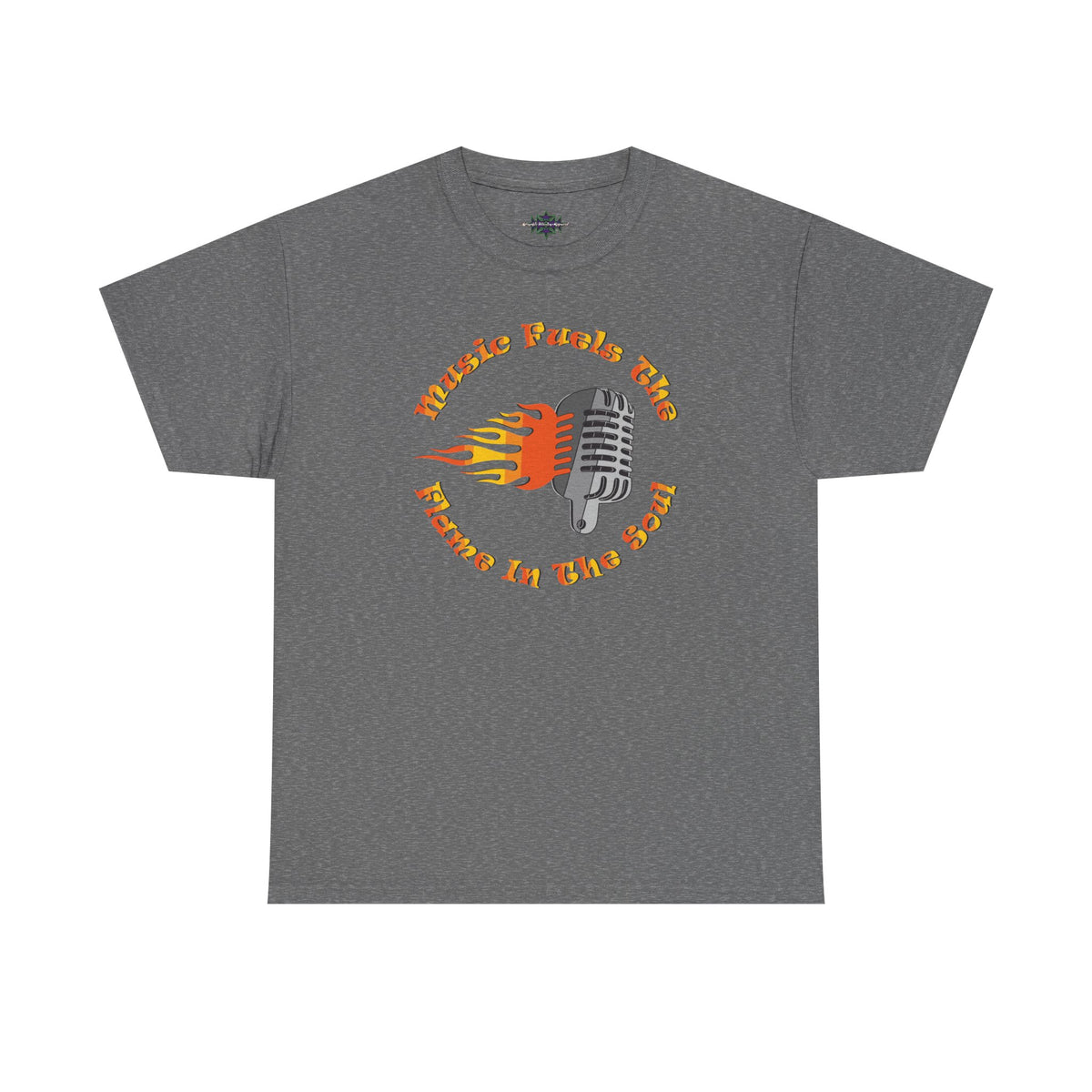 Music Fuels the Flame Graphic Tee - Perfect for Music Lovers and Concert Goers