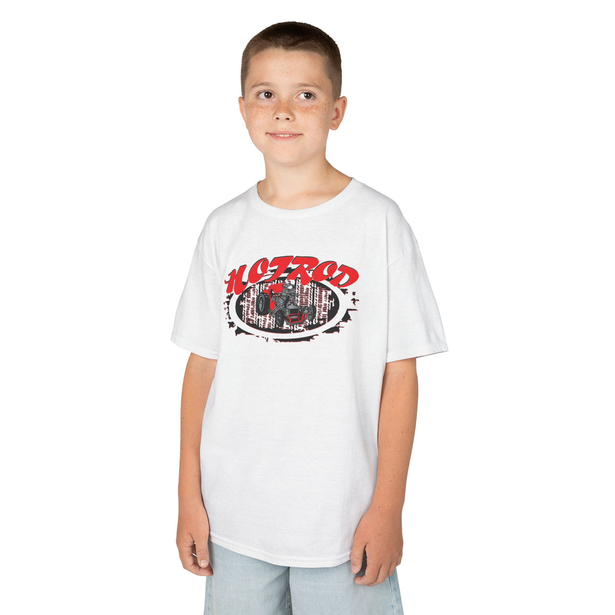 Kids Retro Hotrod Graphic Tee for Young Motorheads