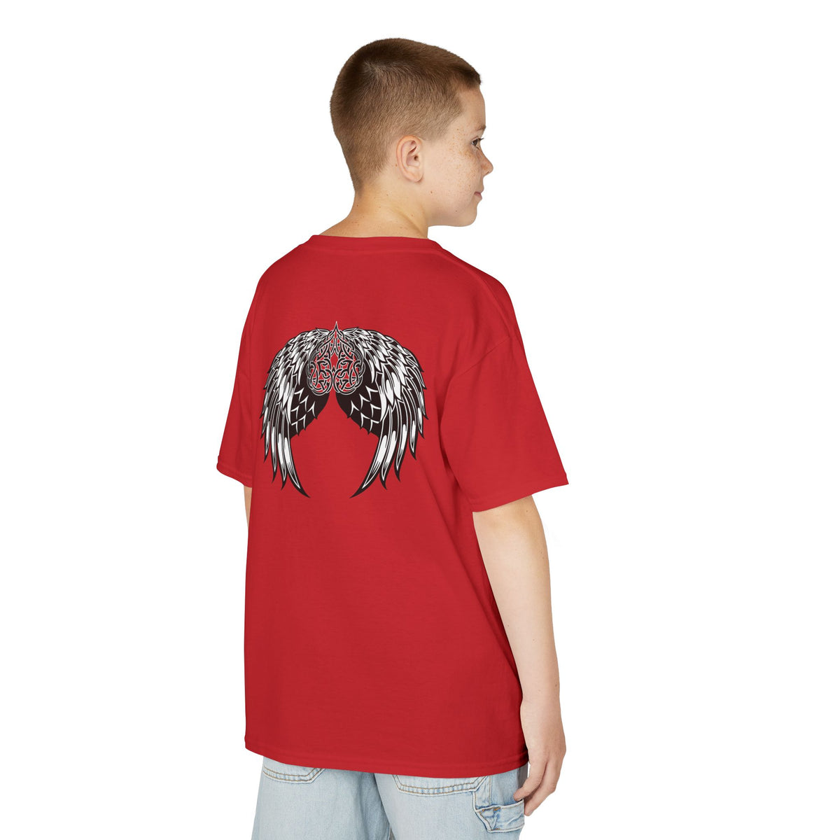 Kids Celtic Heart with Angel Wings Tee