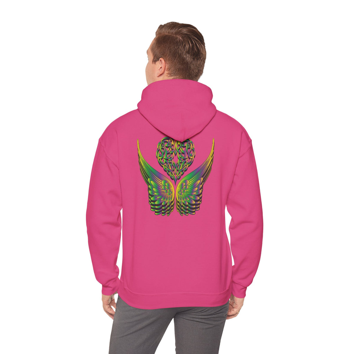 Ethereal Heart and Wings Hoodie - Heavy Blend™