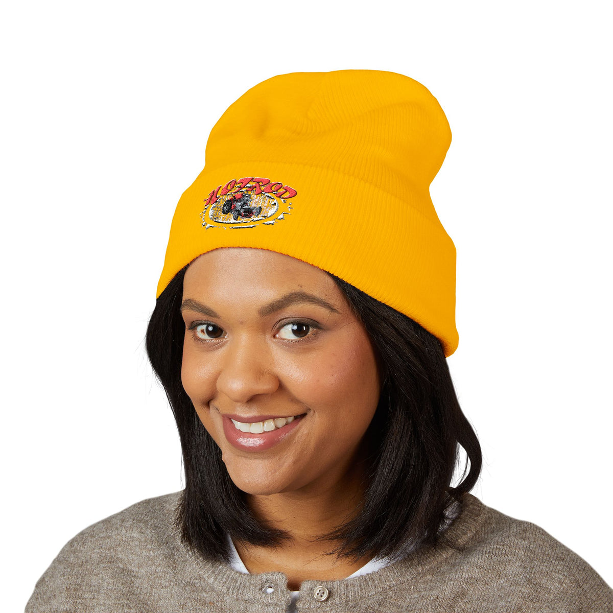 Retro Hotrod Graphic "Embroidered" Beanie