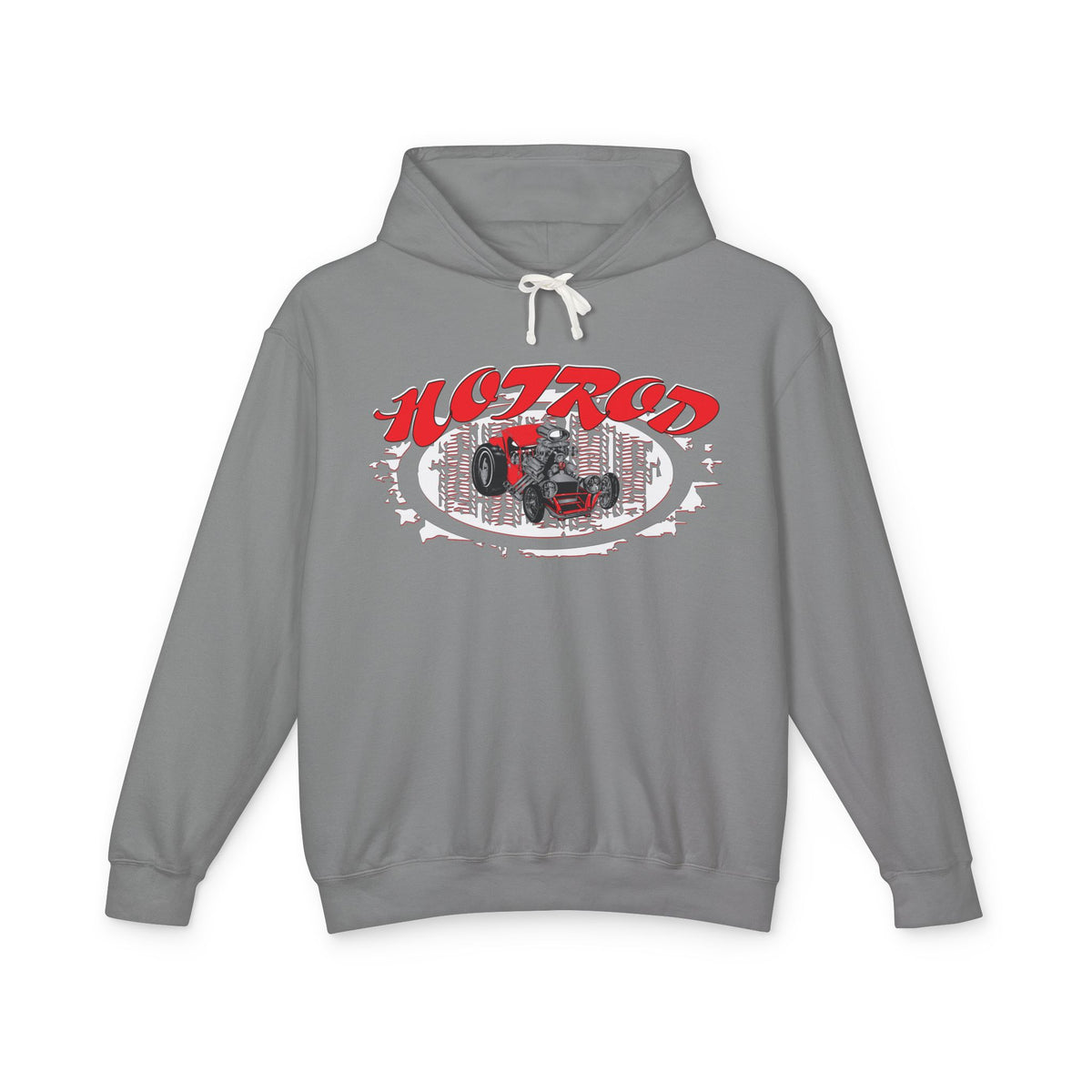 Retro Hotrod Hoodie for Classic Car Enthusiasts - Light Blend Sweatshirt