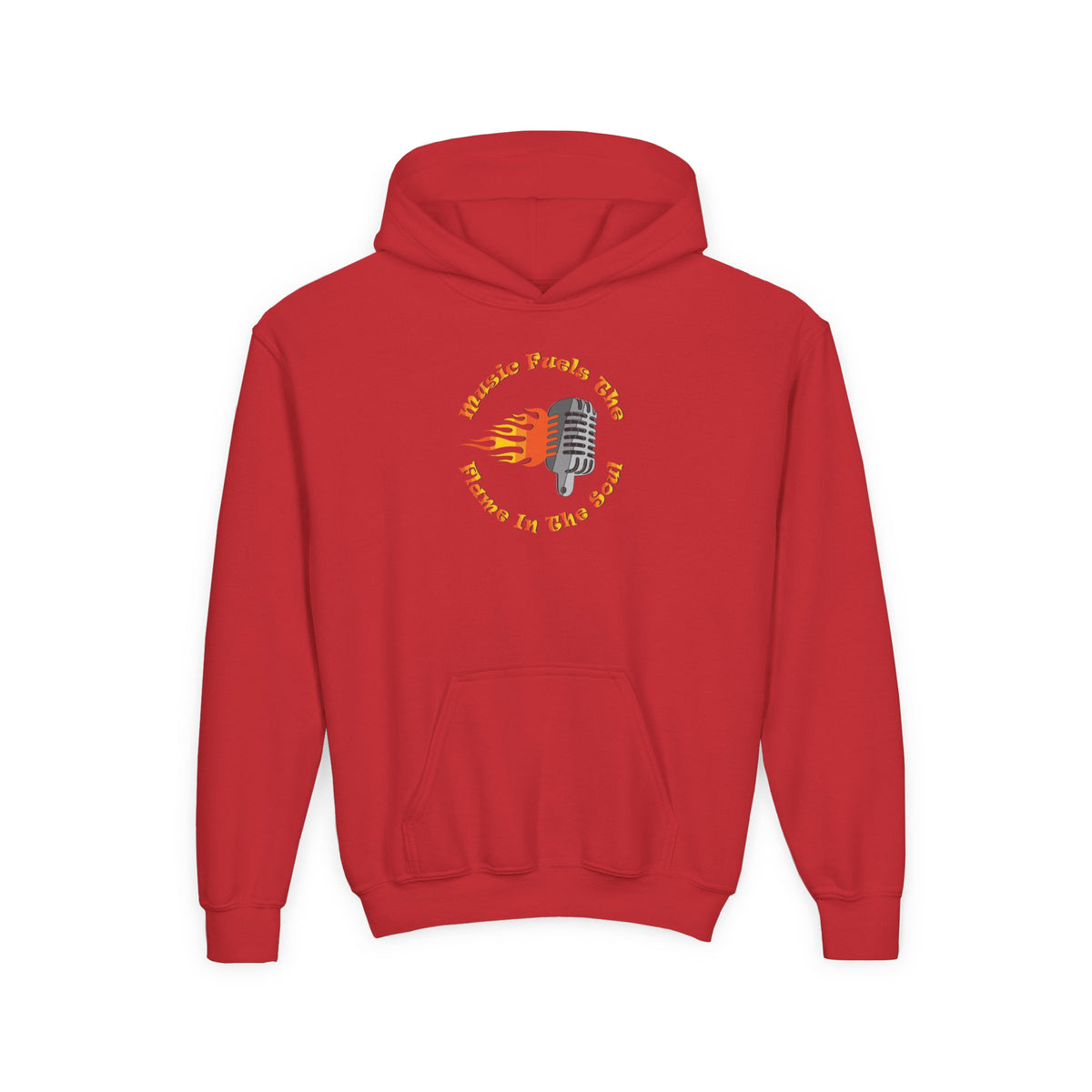 Youth Music-Themed Hoodie - 'Music Fuels The Flame in The Soul'