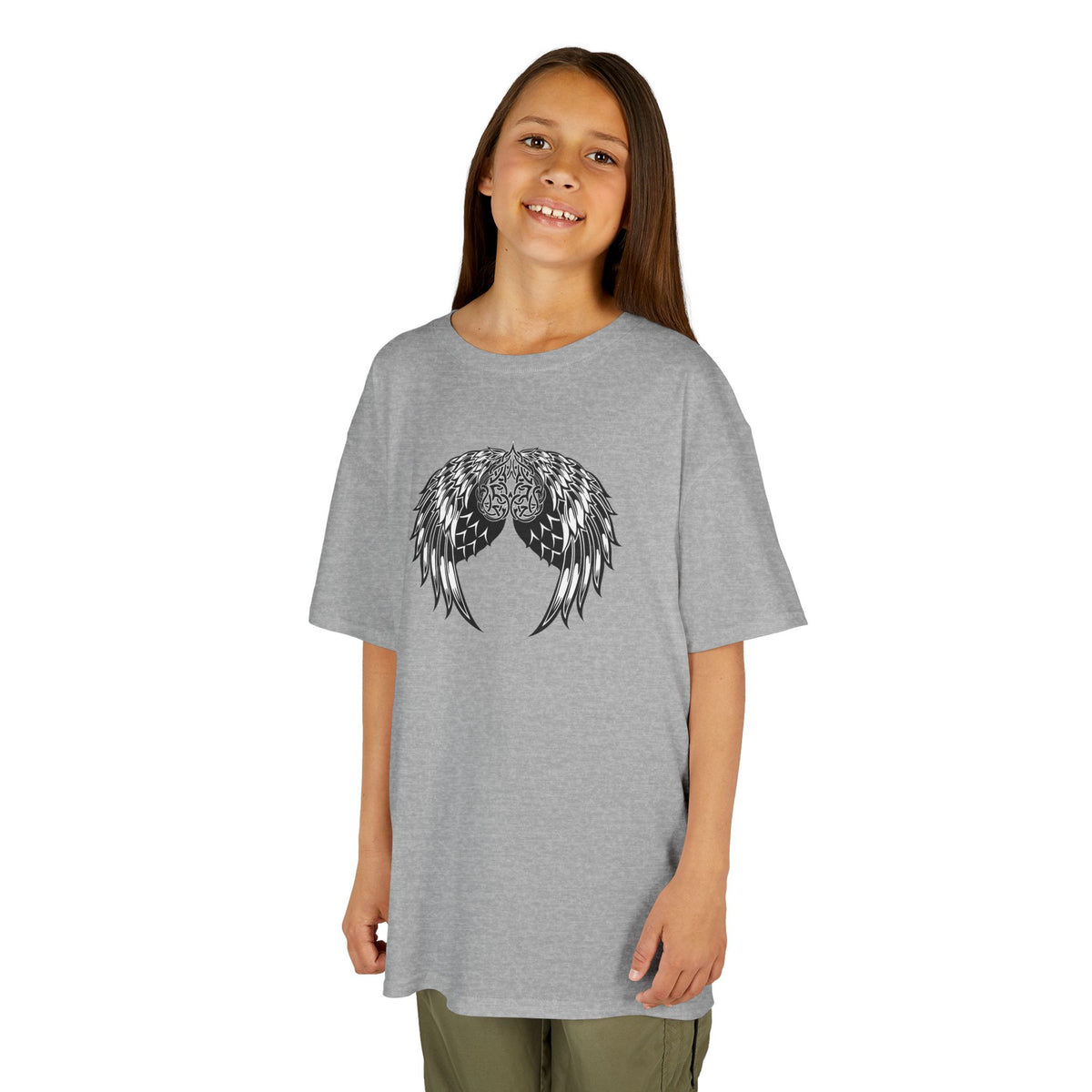 Kids Celtic Heart with Angel Wings Tee