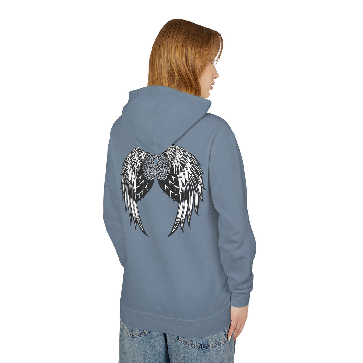 Celtic Heart and Angel Wings Hoodie - Lightweight™