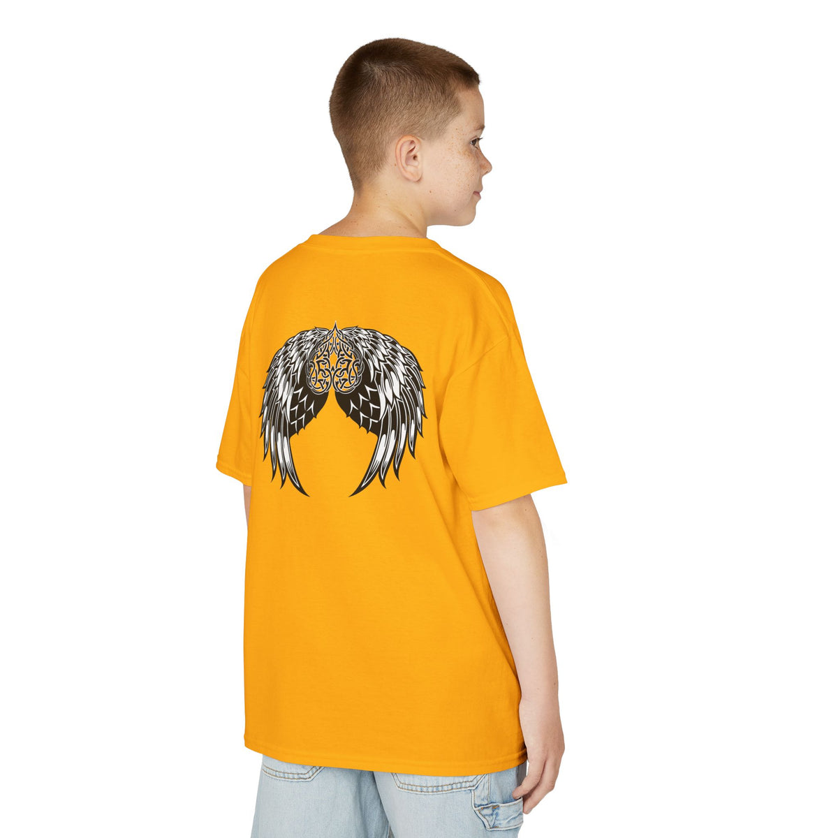 Kids Celtic Heart with Angel Wings Tee