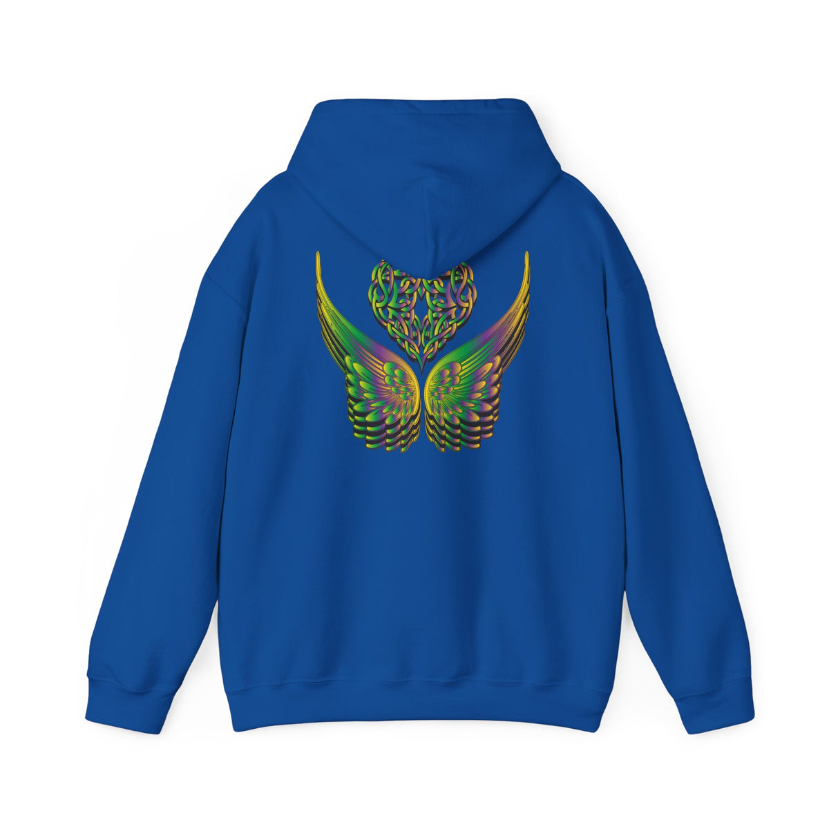 Ethereal Heart and Wings Hoodie for Nature Lovers - Heavy Blend™
