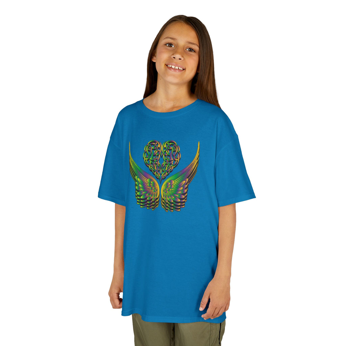 Kids Ethereal Heart and Wings Tee Perfect for Nature Lovers