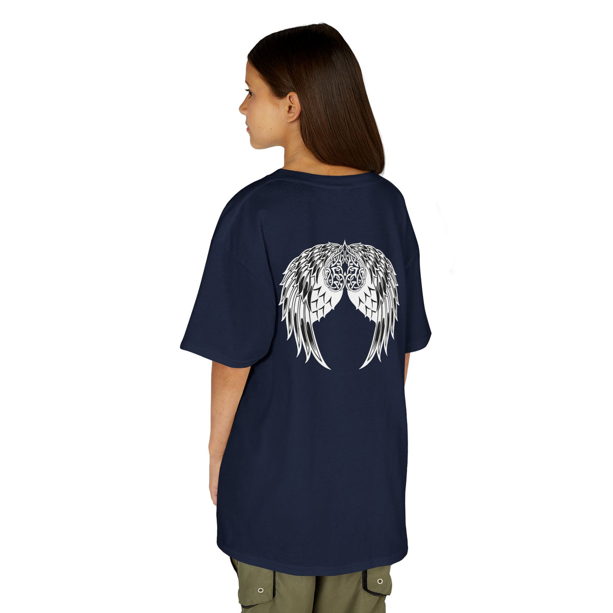 Kids Celtic Heart with Angel Wings Tee