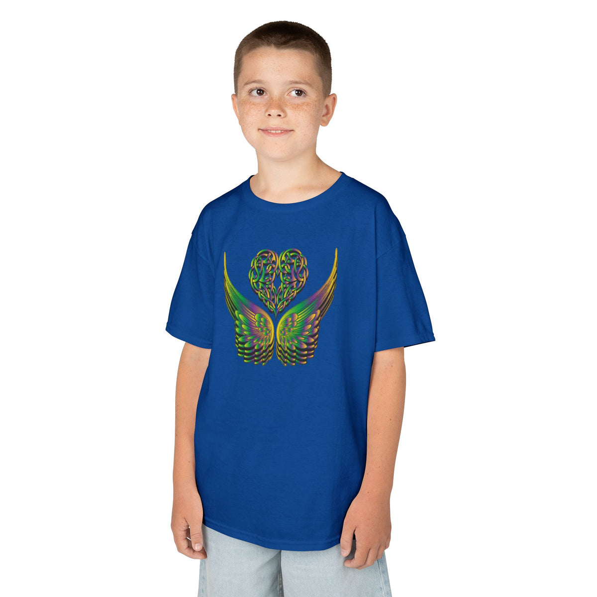 Kids Ethereal Heart and Wings Tee Perfect for Nature Lovers