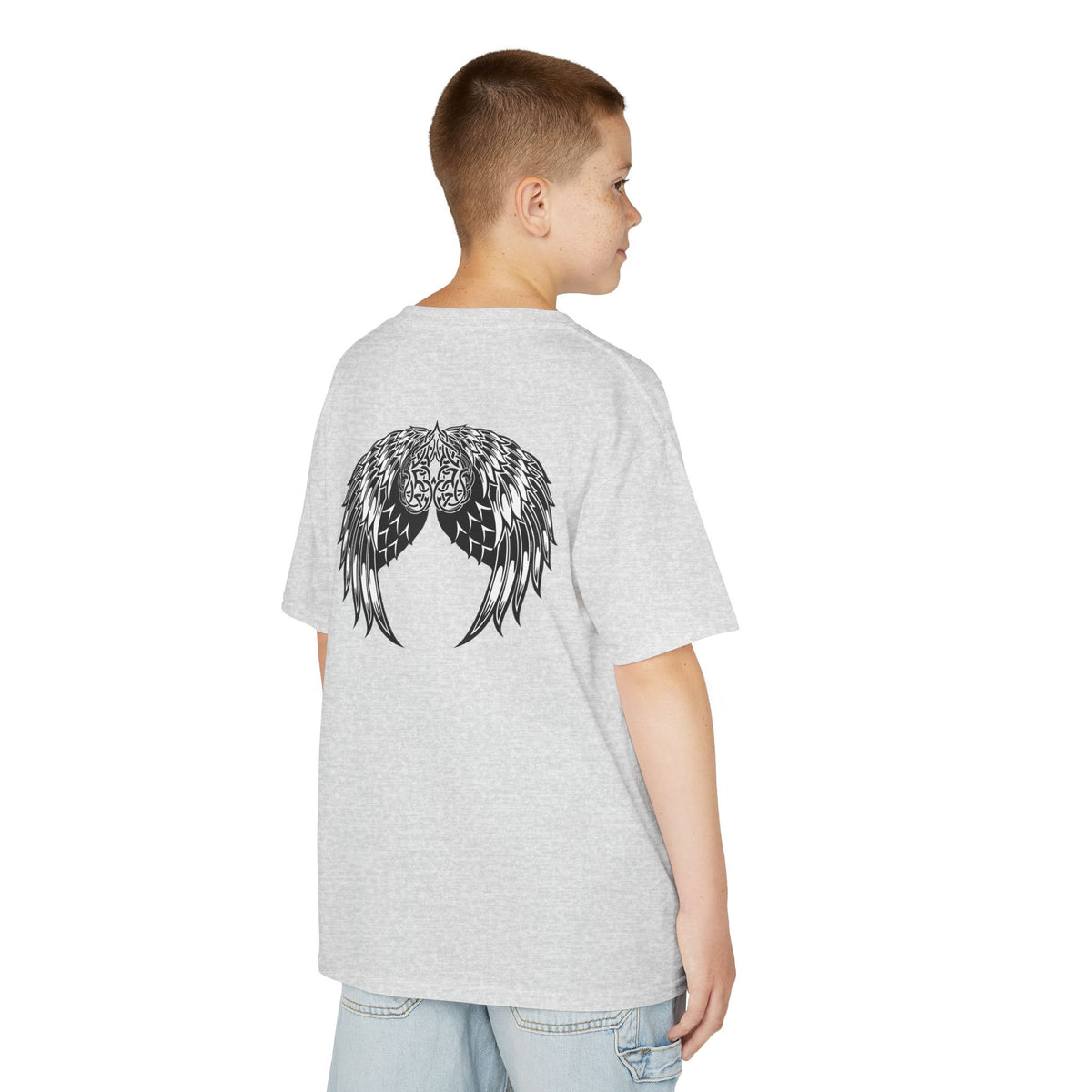 Kids Celtic Heart with Angel Wings Tee