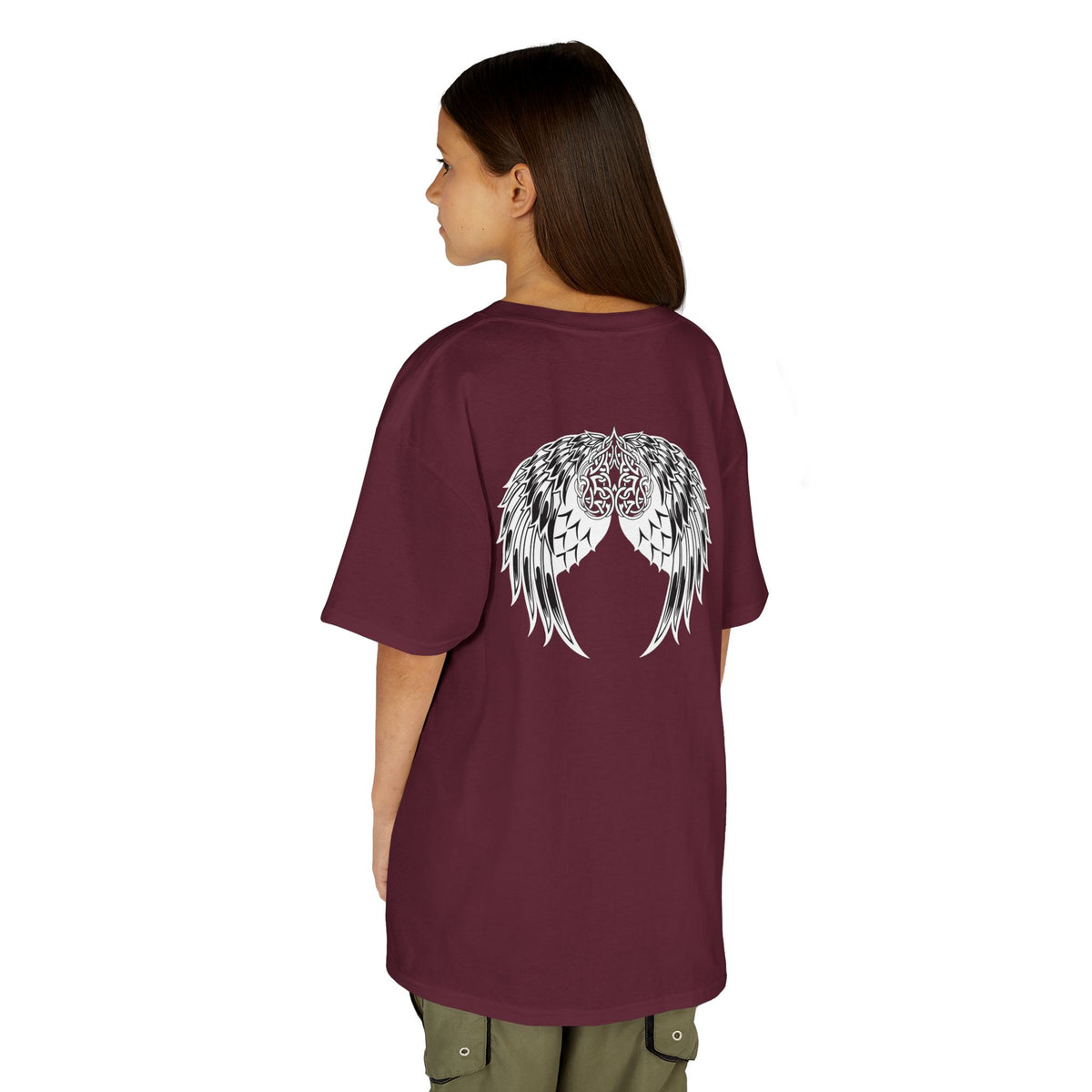 Kids Celtic Heart with Angel Wings Tee