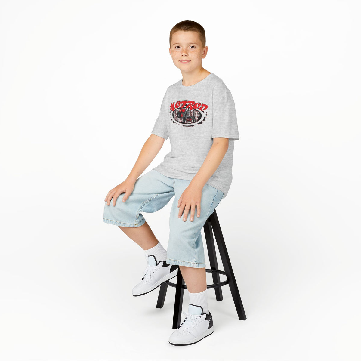 Kids Retro Hotrod Graphic Tee for Young Motorheads