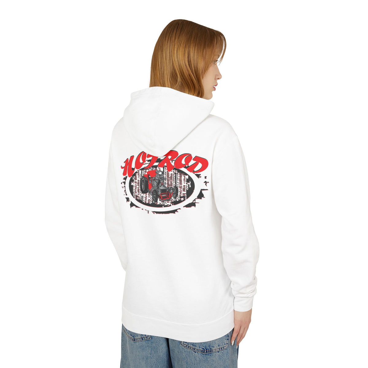 Retro Hotrod Hoodie for Classic Car Enthusiasts - Light Blend Sweatshirt