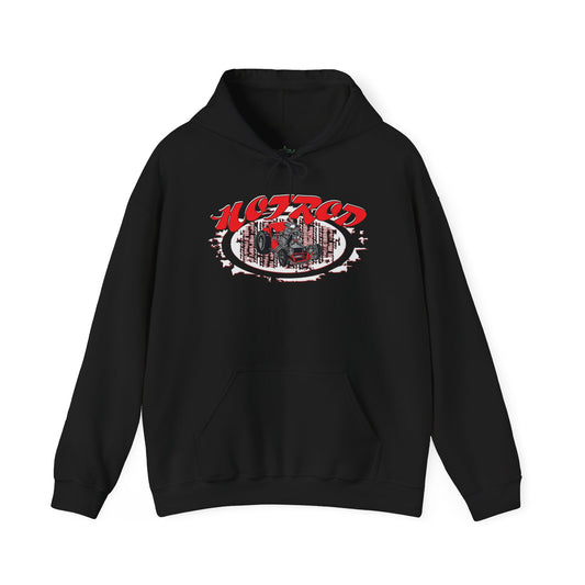 Retro Hot Rod Hoodie for Car Enthusiasts - Heavy Blend™