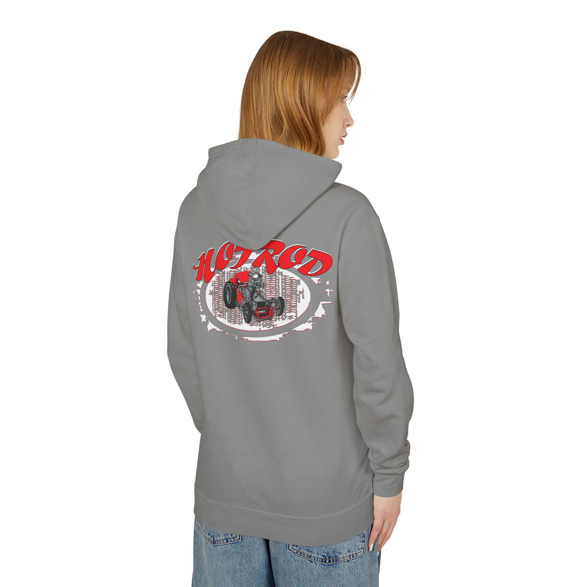 Retro Hotrod Hoodie for Classic Car Enthusiasts - Light Blend Sweatshirt