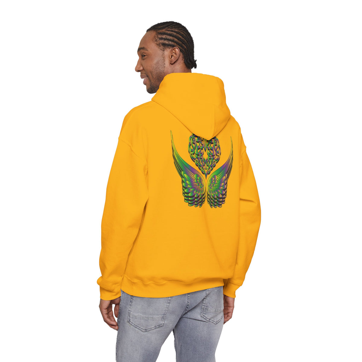 Ethereal Heart and Wings Hoodie - Heavy Blend™