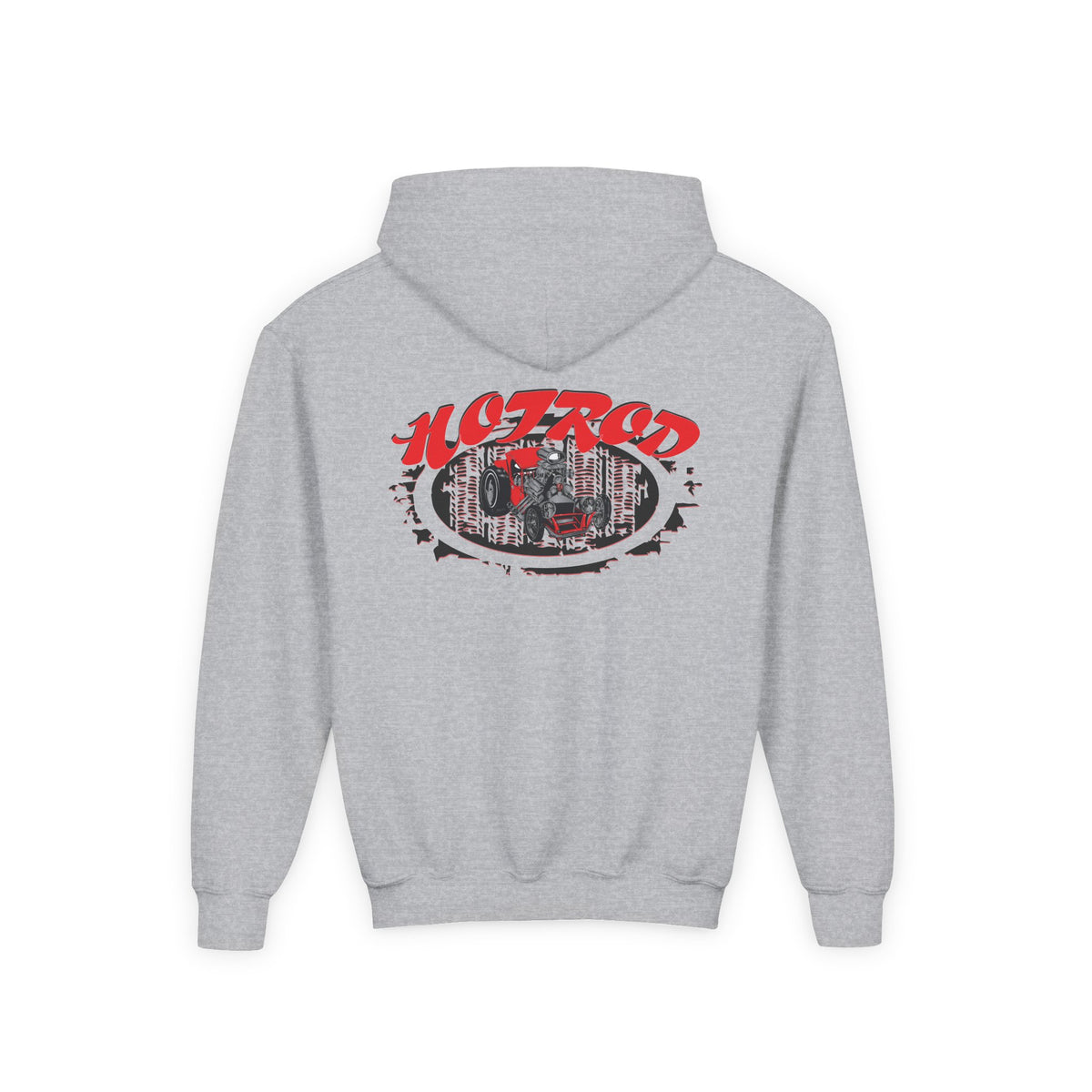 Youth Heavy Blend Hooded Sweatshirt - Hot Rod Graphic Sweatshirt for Car Lovers