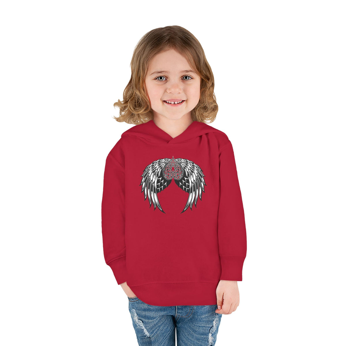 Toddler Celtic Heart with Angel Wings Graphic Hoodie