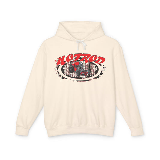Retro Hotrod Hoodie for Classic Car Enthusiasts - Light Blend Sweatshirt