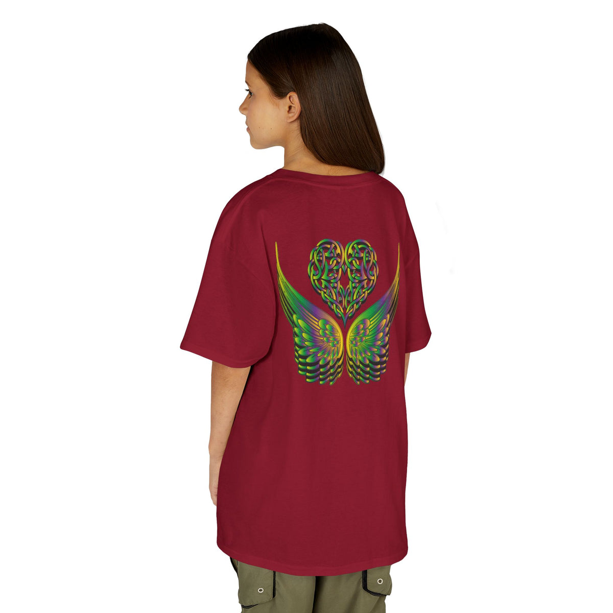 Kids Ethereal Heart and Wings Tee Perfect for Nature Lovers