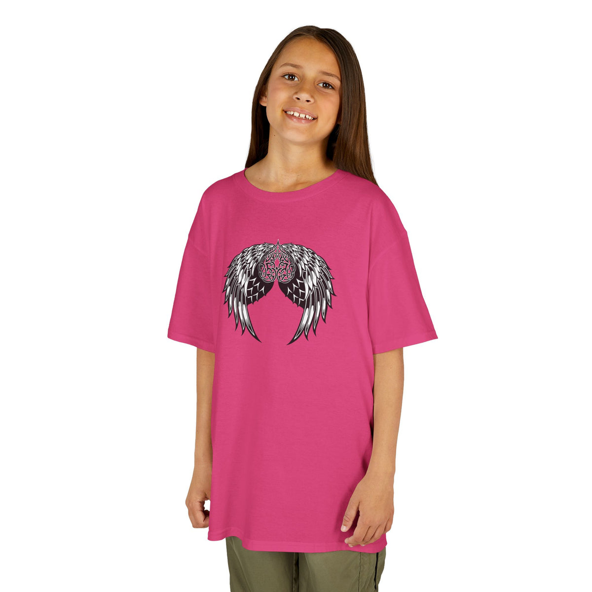 Kids Celtic Heart with Angel Wings Tee