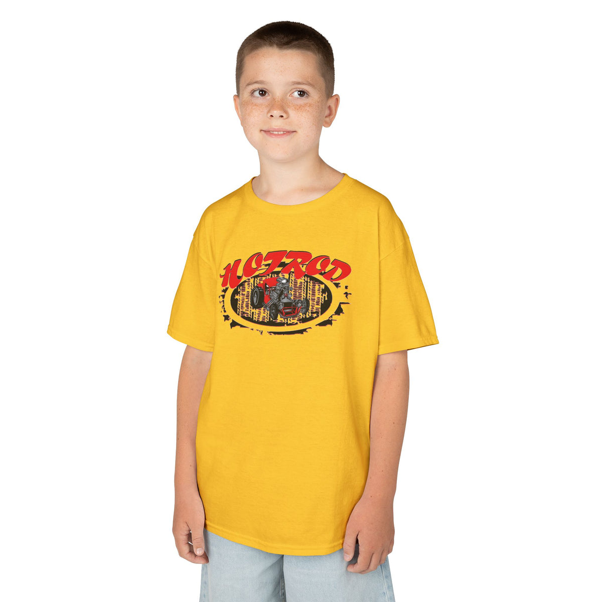 Kids Retro Hotrod Graphic Tee for Young Motorheads