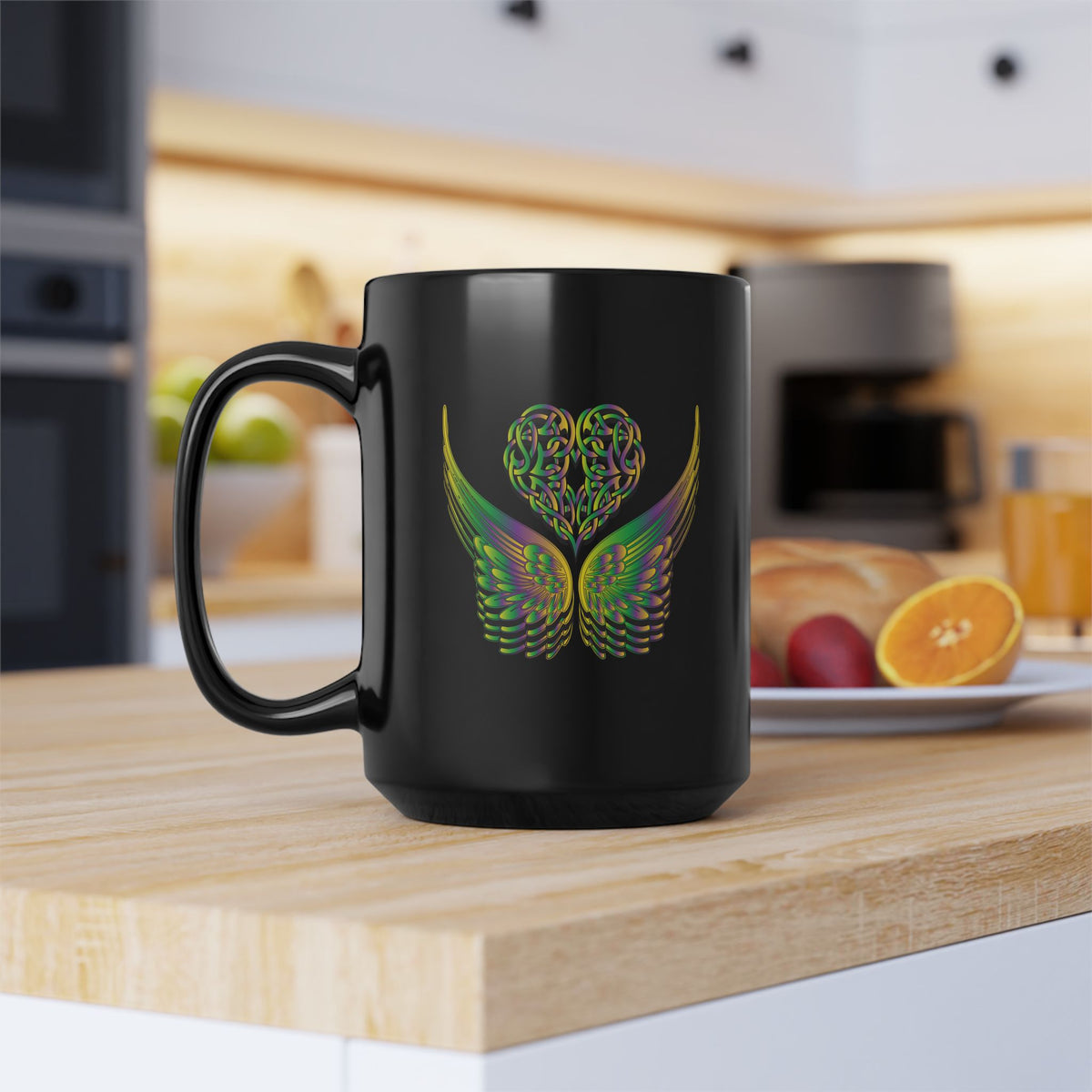 Ethereal Heart and Wings Coffee Mug