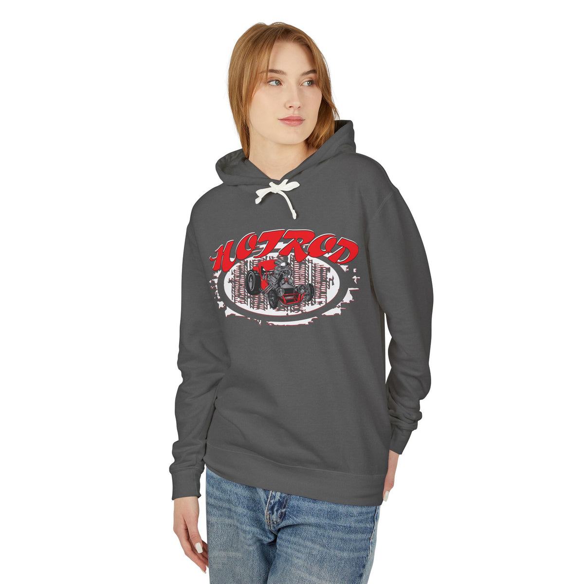 Retro Hotrod Hoodie for Classic Car Enthusiasts - Light Blend Sweatshirt
