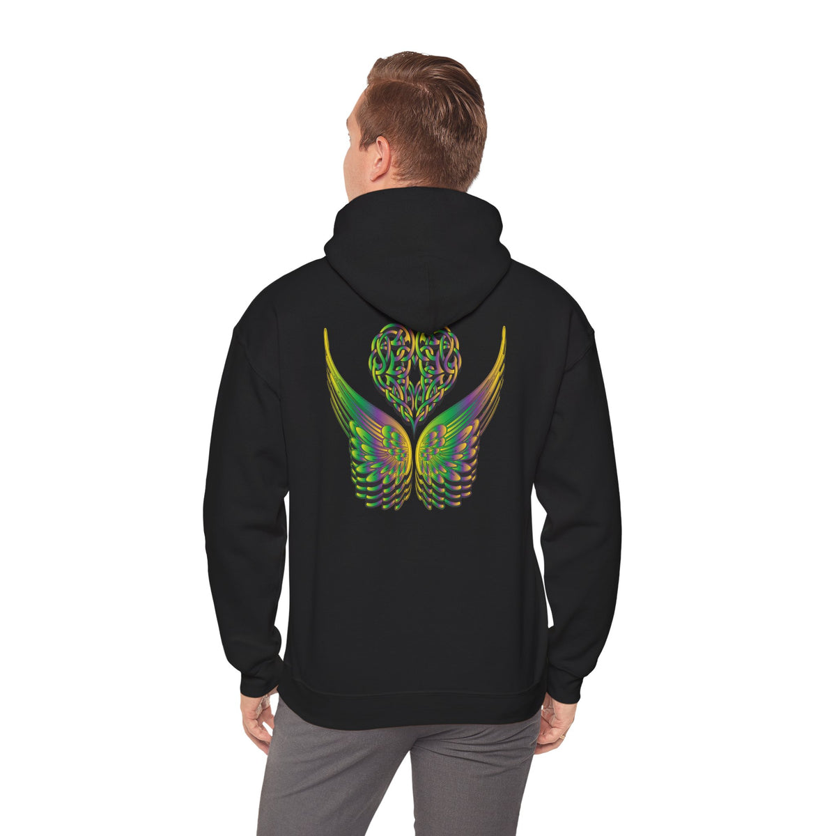 Ethereal Heart and Wings Hoodie - Heavy Blend™