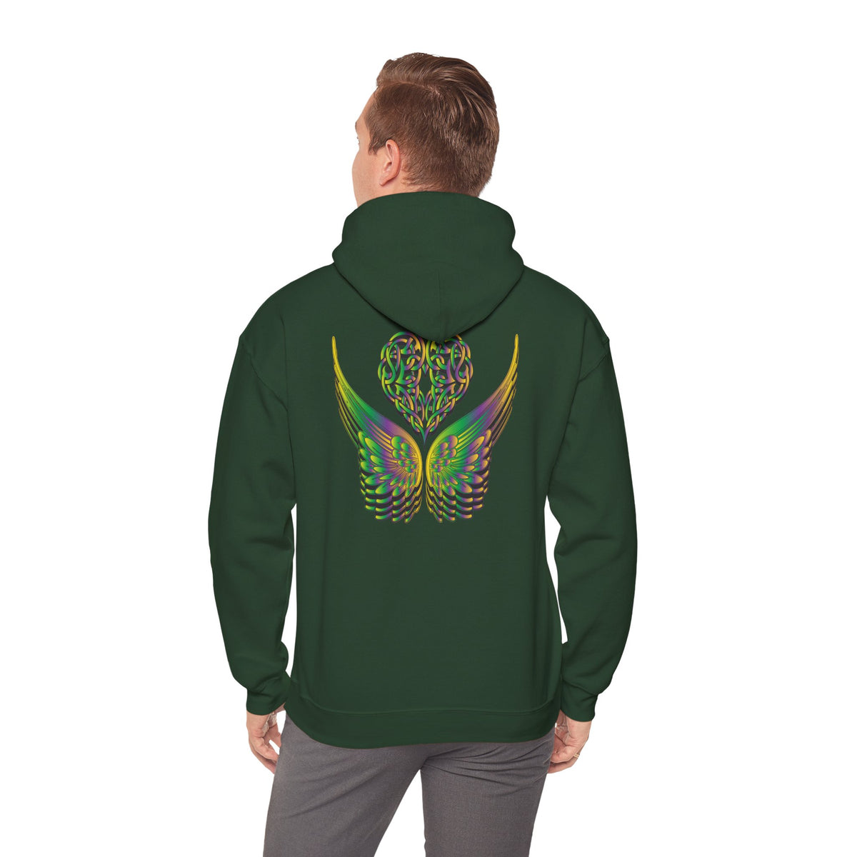 Ethereal Heart and Wings Hoodie - Heavy Blend™