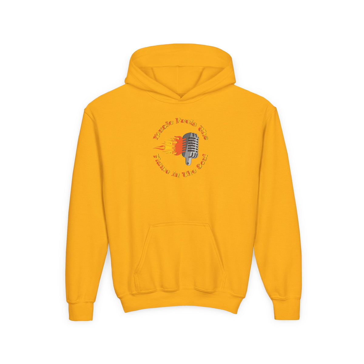 Youth Music-Themed Hoodie - 'Music Fuels The Flame in The Soul'