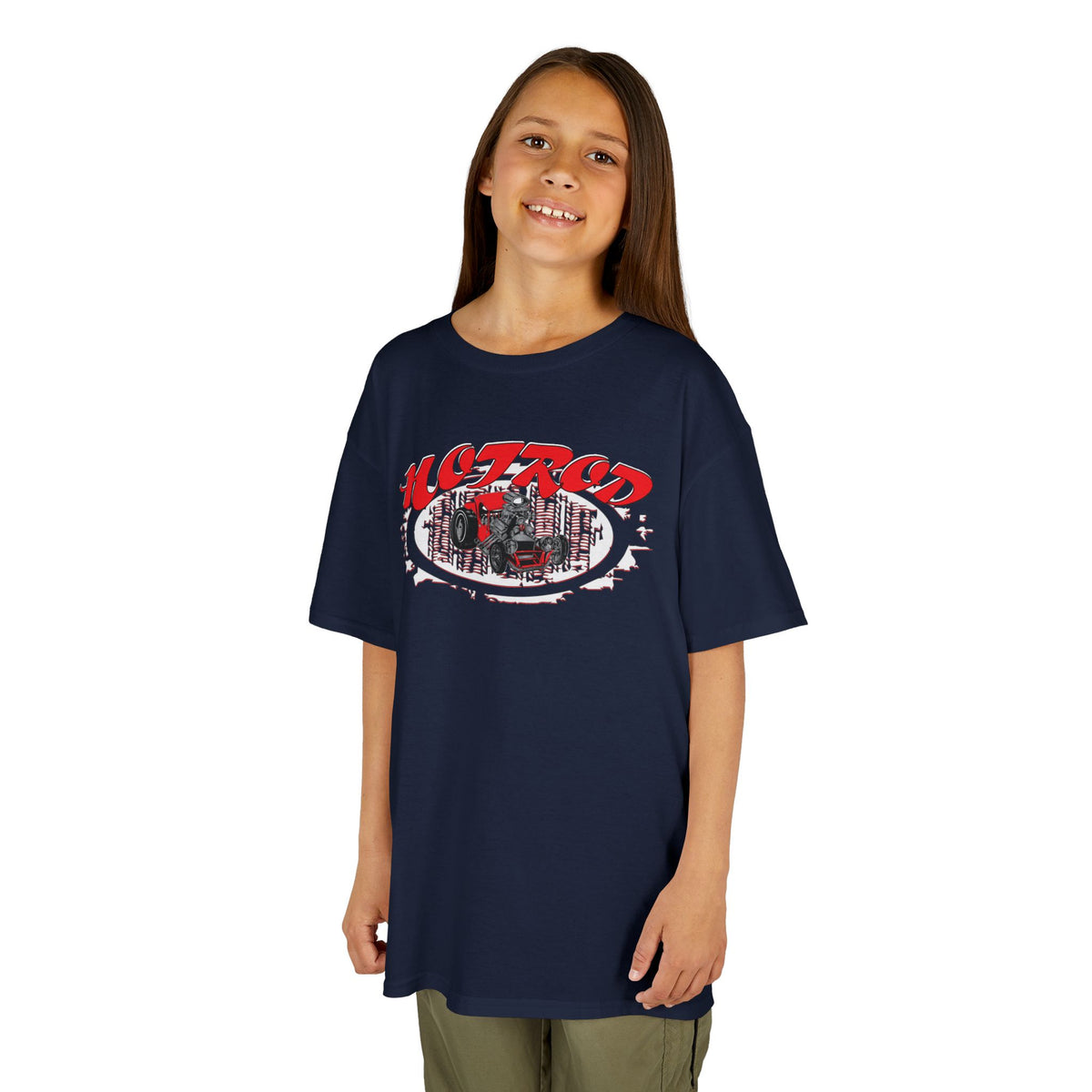Kids Retro Hotrod Graphic Tee for Young Motorheads