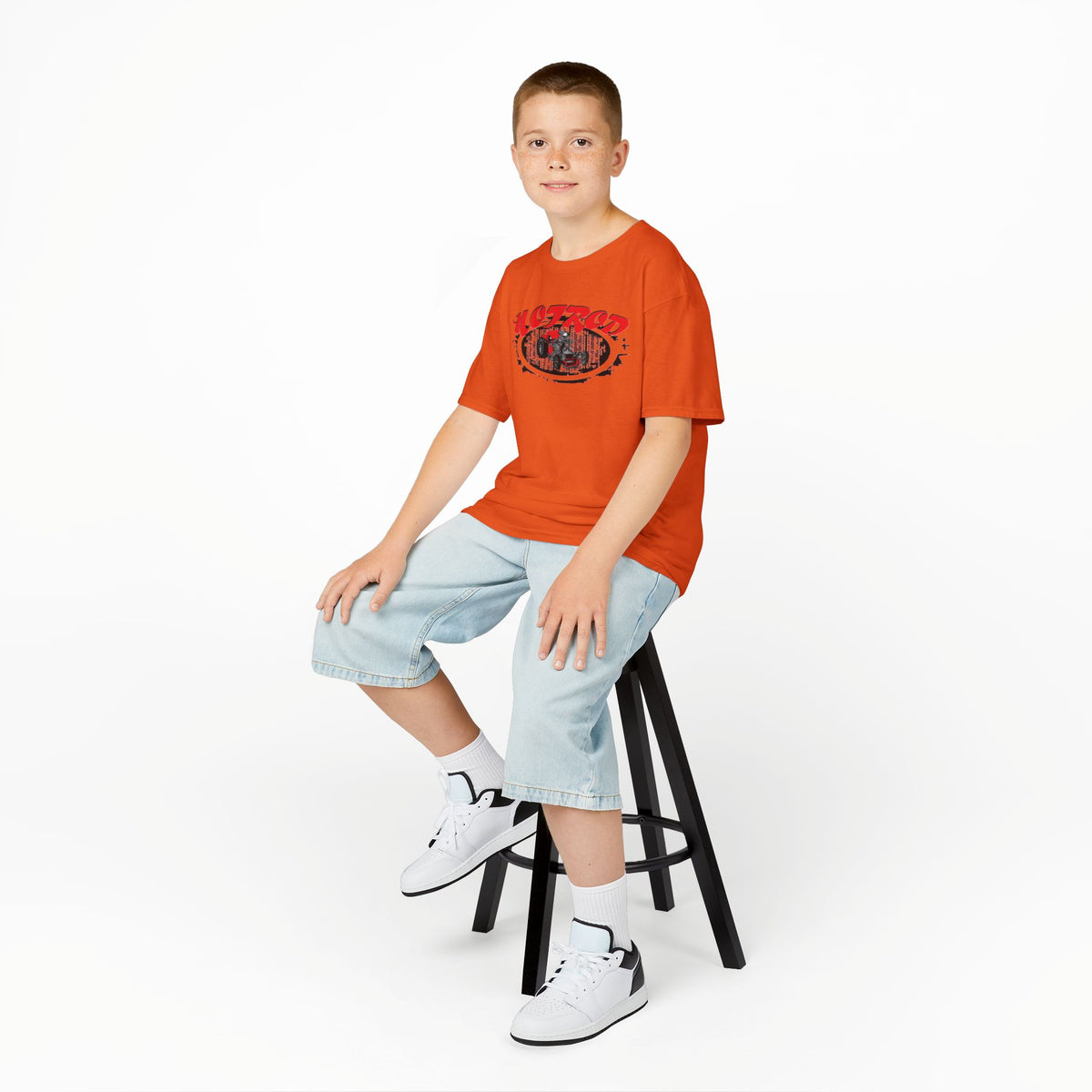 Kids Retro Hotrod Graphic Tee for Young Motorheads