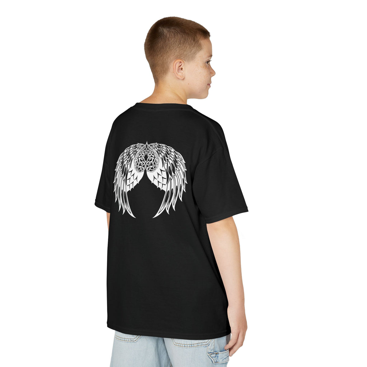 Kids Celtic Heart with Angel Wings Tee