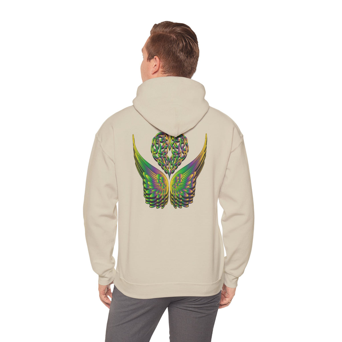Ethereal Heart and Wings Hoodie - Heavy Blend™