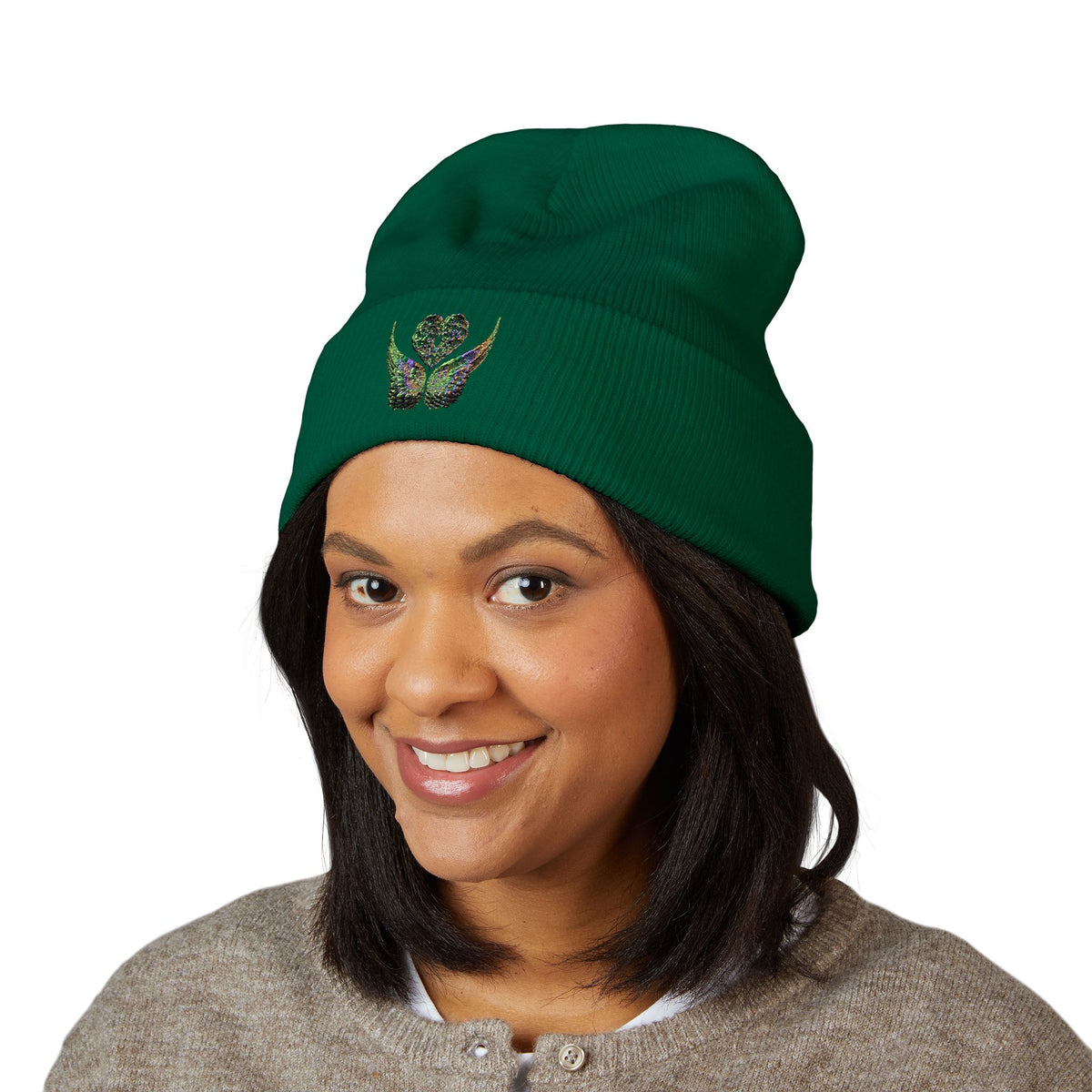 Ethereal Heart and Wings Beanie
