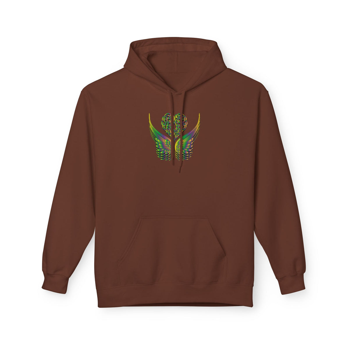 Ethereal Heart & Wings Design - Unisex Softstyle Fleece for All Occasions