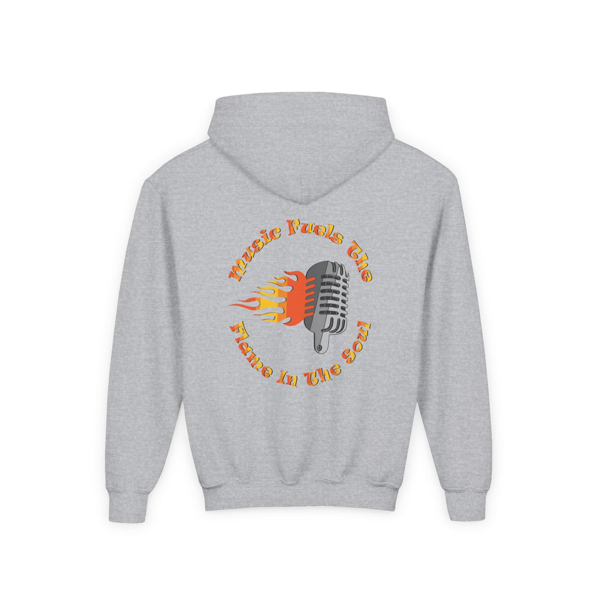 Youth Music-Themed Hoodie - 'Music Fuels The Flame in The Soul'