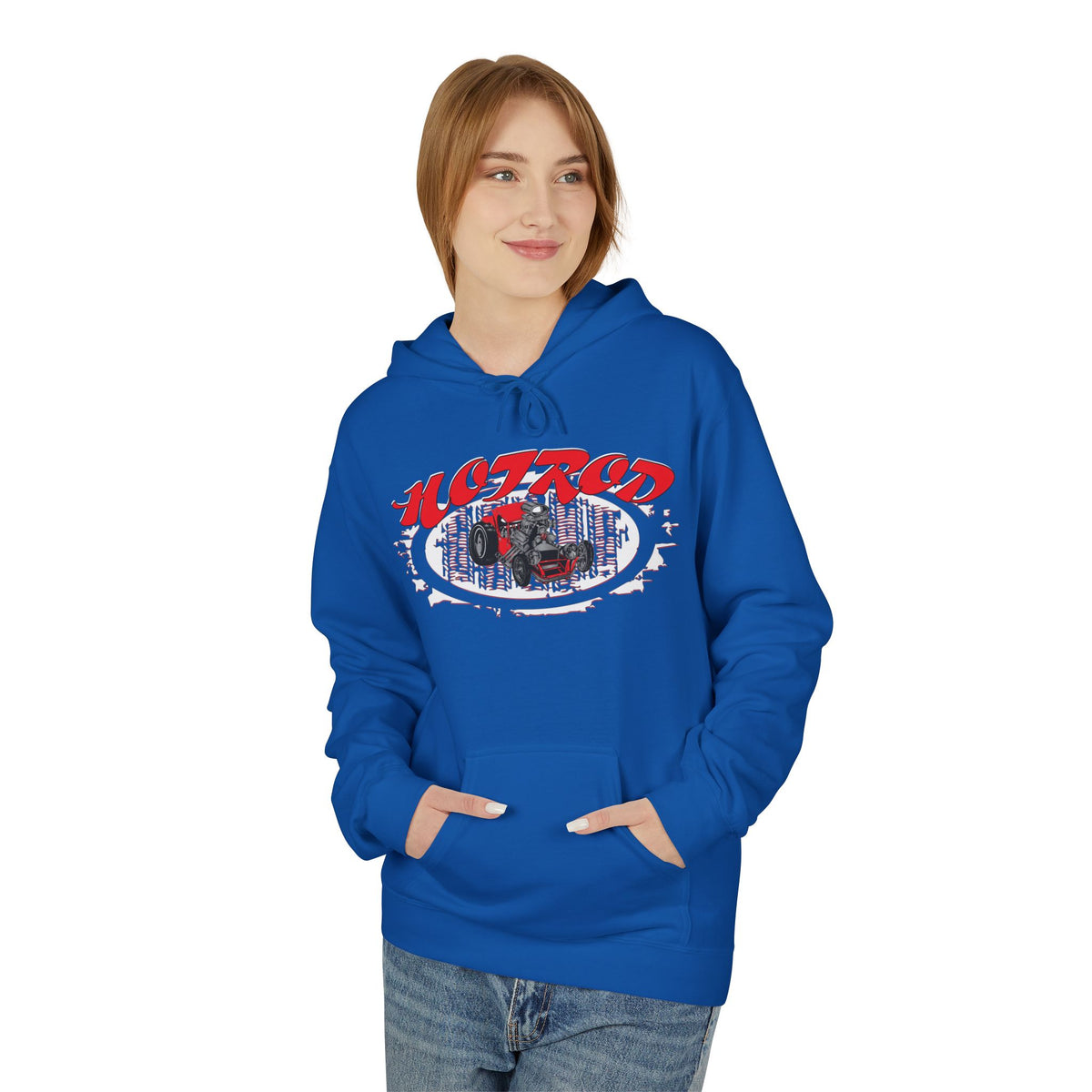 Retro Hotrod Graphic Hooded Sweatshirt
